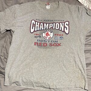 Fruit of the Loom Gray Boston Red Sox Champions Tee